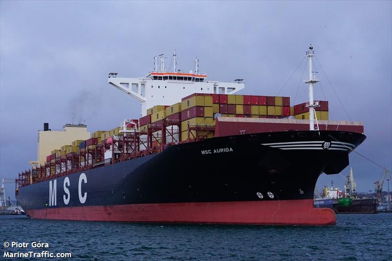 msc auriga (Container Ship) - IMO 9857183, MMSI 255806338, Call Sign CQEB7 under the flag of Madeira