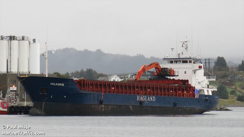 falkbris (General Cargo Ship) - IMO 9006291, MMSI 257088370, Call Sign LAJB8 under the flag of Norway