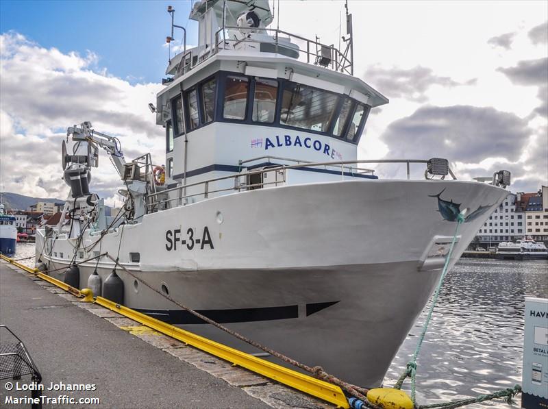albacore (Fishing Vessel) - IMO 8849414, MMSI 259205000, Call Sign LADH under the flag of Norway