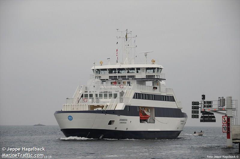uraniborg (Passenger/Ro-Ro Cargo Ship) - IMO 9616125, MMSI 265698740, Call Sign SHFT under the flag of Sweden