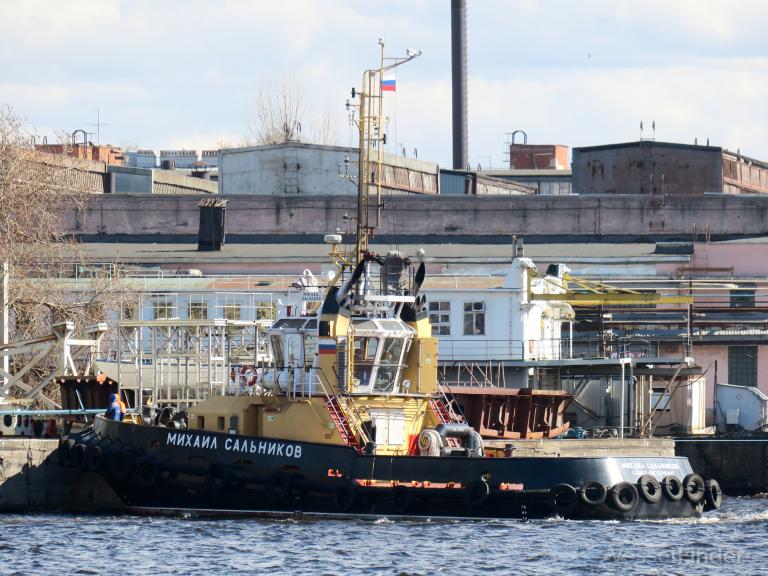 mikhail salnikov (Tug) - IMO 9822217, MMSI 273387170, Call Sign UBGP2 under the flag of Russia