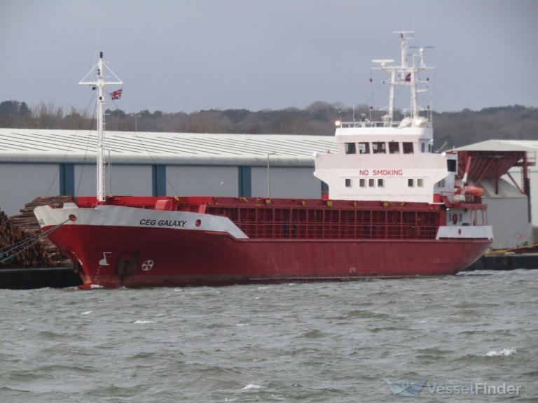 ceg galaxy (General Cargo Ship) - IMO 8516263, MMSI 275493000, Call Sign YLPF under the flag of Latvia