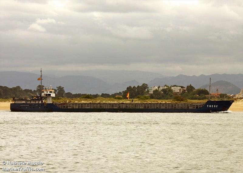 thebe (General Cargo Ship) - IMO 9199696, MMSI 304011026, Call Sign V2OS under the flag of Antigua & Barbuda