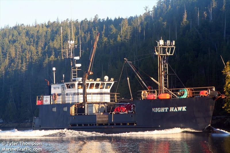 night hawk (Fishing vessel) - IMO , MMSI 367088940, Call Sign WAS3257 under the flag of United States (USA)