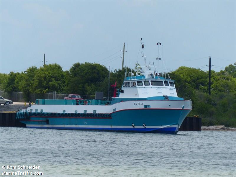 big blue (Offshore Tug/Supply Ship) - IMO , MMSI 367535850, Call Sign WDG4370 under the flag of United States (USA)