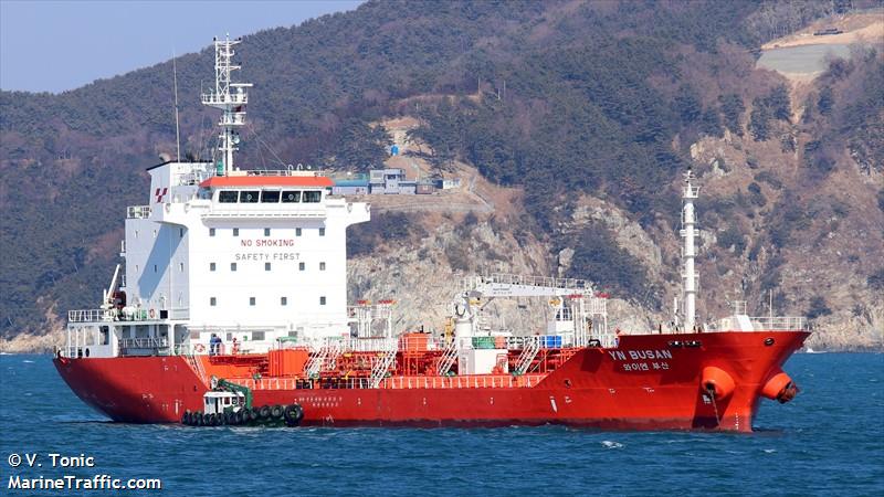 yn busan (Chemical/Oil Products Tanker) - IMO 9805300, MMSI 441986000, Call Sign D7TP under the flag of Korea