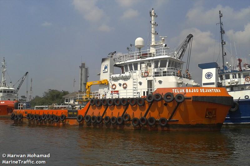 telukbajau sejahtera (Tug) - IMO 9662966, MMSI 525021171, Call Sign POBT under the flag of Indonesia