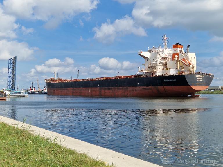 am zenica (Bulk Carrier) - IMO 9669342, MMSI 538005605, Call Sign V7FJ8 under the flag of Marshall Islands