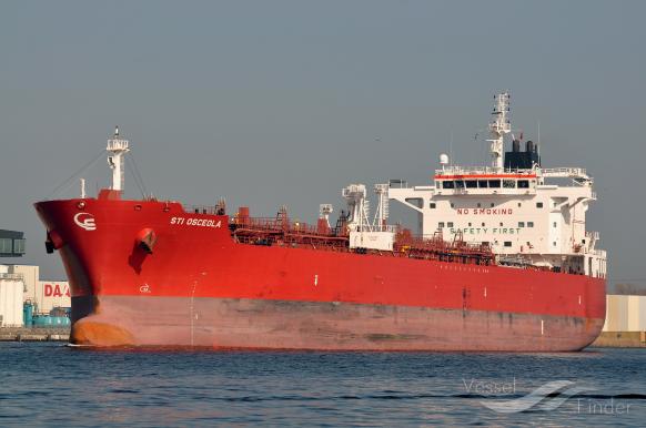 sti osceola (Chemical/Oil Products Tanker) - IMO 9707807, MMSI 538006005, Call Sign V7IW3 under the flag of Marshall Islands