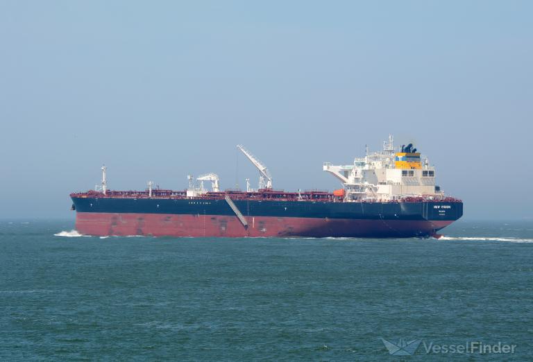 new vision (Crude Oil Tanker) - IMO 9804459, MMSI 538007374, Call Sign V7HR8 under the flag of Marshall Islands
