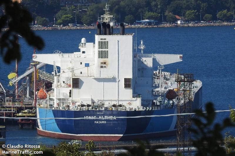 ionic althea (Crude Oil Tanker) - IMO 9728435, MMSI 538007953, Call Sign V7BT5 under the flag of Marshall Islands