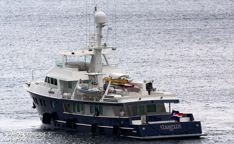 mv stampede (Pleasure craft) - IMO , MMSI 538070463, Call Sign V70B4 under the flag of Marshall Islands