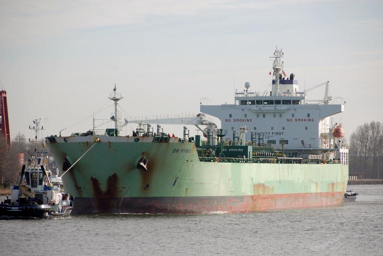 bw myna (Chemical/Oil Products Tanker) - IMO 9708083, MMSI 564225000, Call Sign 9V3250 under the flag of Singapore
