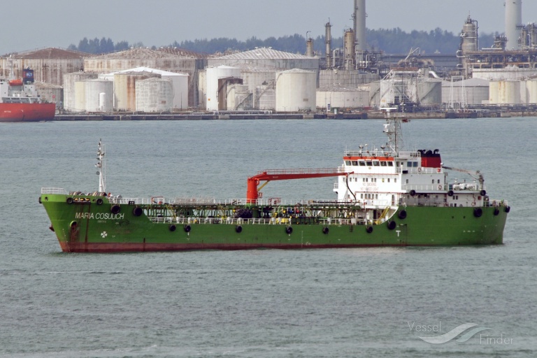 maria cosulich (Oil Products Tanker) - IMO 9355654, MMSI 565006000, Call Sign 9VGW8 under the flag of Singapore