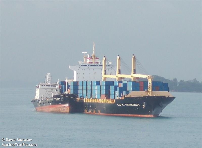 kota sahabat (Container Ship) - IMO 9645463, MMSI 565021000, Call Sign 9V2122 under the flag of Singapore