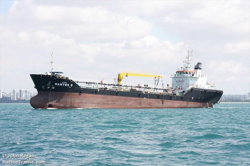 hantek 3 (Bunkering Tanker) - IMO 9536686, MMSI 565523000, Call Sign 9V8045 under the flag of Singapore