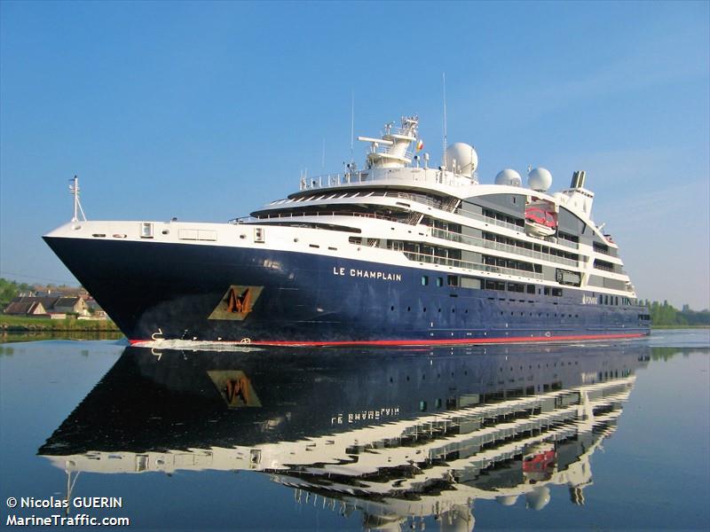 le champlain (Passenger (Cruise) Ship) - IMO 9814038, MMSI 578001100, Call Sign FLBP under the flag of Wallis and Futuna