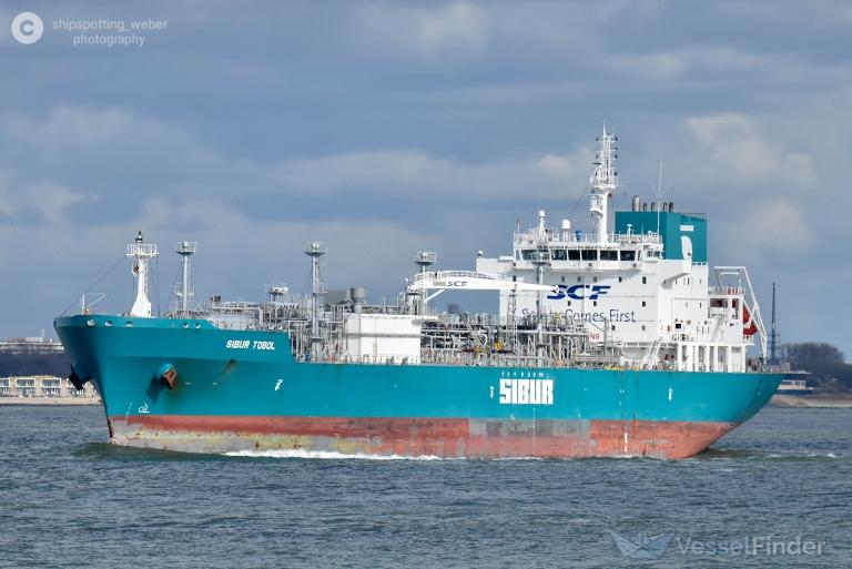 sibur tobol (LPG Tanker) - IMO 9655511, MMSI 636015737, Call Sign D5CM8 under the flag of Liberia