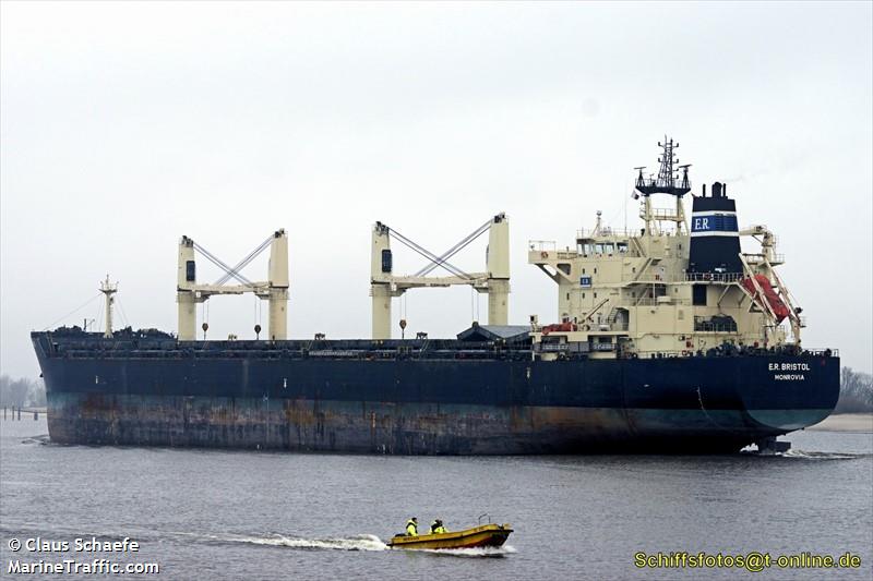 e.r.bristol (Bulk Carrier) - IMO 9507790, MMSI 636092151, Call Sign A8XQ6 under the flag of Liberia