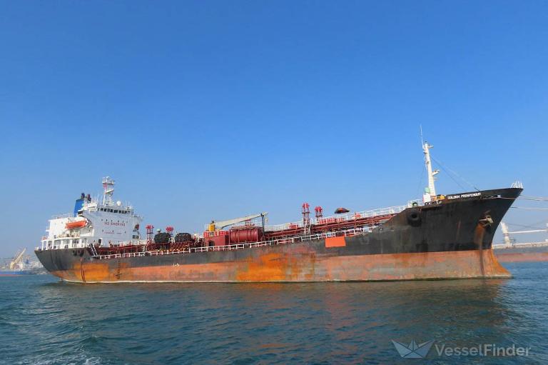 golden prosperous (Oil Products Tanker) - IMO 8401406, MMSI 667003022, Call Sign 9LY2219 under the flag of Sierra Leone