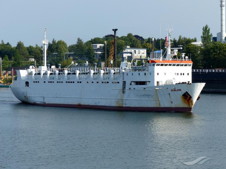 norland (Livestock Carrier) - IMO 7529940, MMSI 671153000, Call Sign 5VAV3 under the flag of Togolese Rep