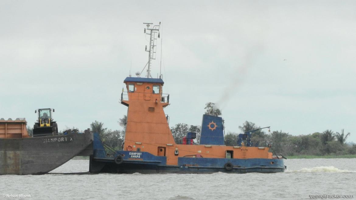 cianport amapa (Tug) - IMO , MMSI 710002638, Call Sign PU2442 under the flag of Brazil