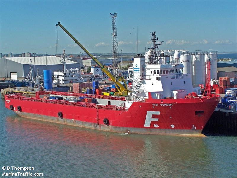 far strider (Offshore Tug/Supply Ship) - IMO 9186132, MMSI 710027950, Call Sign PO2210 under the flag of Brazil