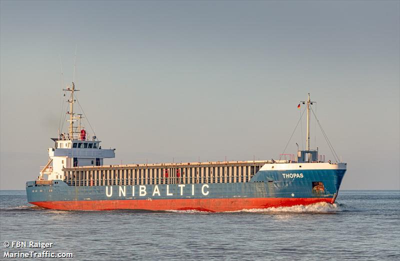 thopas (General Cargo Ship) - IMO 9085481, MMSI 209143000, Call Sign 5BGQ4 under the flag of Cyprus