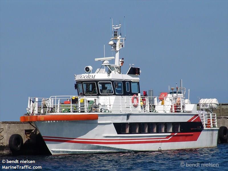 ms gorm (Cargo ship) - IMO , MMSI 219016838, Call Sign OUXM2 under the flag of Denmark