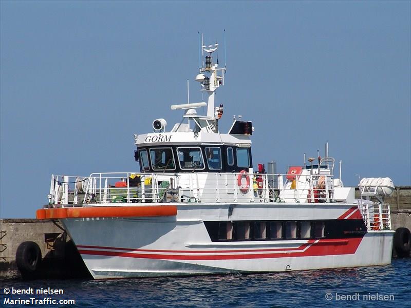 ms gorm (Cargo ship) - IMO , MMSI 219016838, Call Sign OUXM2 under the flag of Denmark