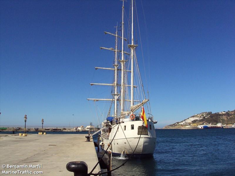 cervantes saavedra (Sailing Vessel) - IMO 1000655, MMSI 225366000, Call Sign ECEZ under the flag of Spain