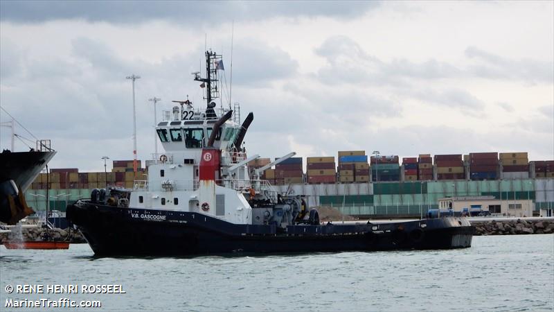 vb gascogne (Tug) - IMO 9202730, MMSI 227023200, Call Sign FW9206 under the flag of France