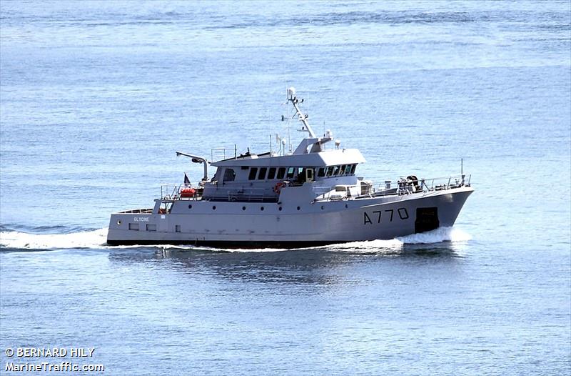 french warship gly (Unknown) - IMO , MMSI 227806300, Call Sign FBGL under the flag of France