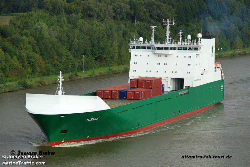 misana (Ro-Ro Cargo Ship) - IMO 9348936, MMSI 230994000, Call Sign OJNB under the flag of Finland