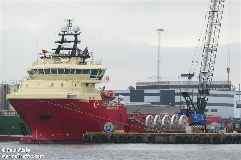 eldborg (Offshore Tug/Supply Ship) - IMO 9451422, MMSI 231700000, Call Sign OZ2077 under the flag of Faeroe Islands
