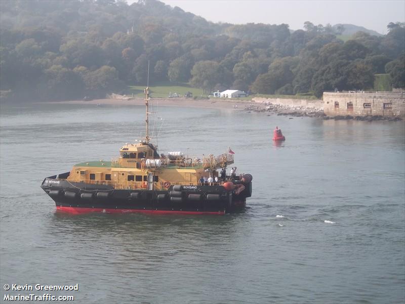 sd bovisand (Offshore Tug/Supply Ship) - IMO 9150119, MMSI 232002184, Call Sign GCUS under the flag of United Kingdom (UK)