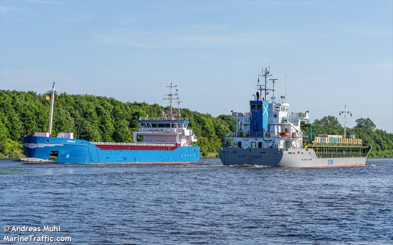 scot leader (General Cargo Ship) - IMO 9404235, MMSI 232005533, Call Sign MAKG9 under the flag of United Kingdom (UK)