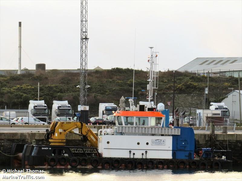 sandy m (Utility Vessel) - IMO 9640774, MMSI 235090733, Call Sign 2FFC5 under the flag of United Kingdom (UK)