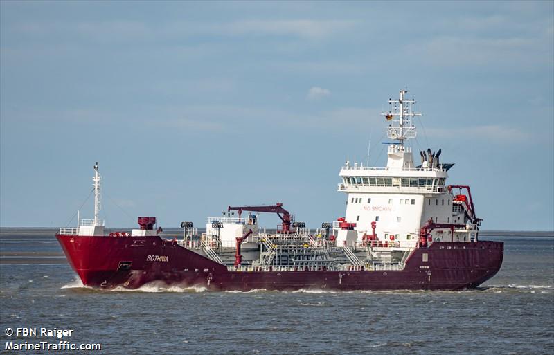 bothnia (Chemical/Oil Products Tanker) - IMO 9485356, MMSI 236111951, Call Sign ZDNK2 under the flag of Gibraltar