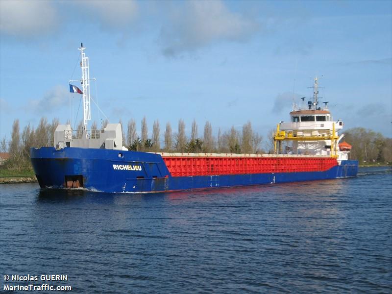 richelieu (General Cargo Ship) - IMO 9369526, MMSI 236354000, Call Sign ZDHS7 under the flag of Gibraltar