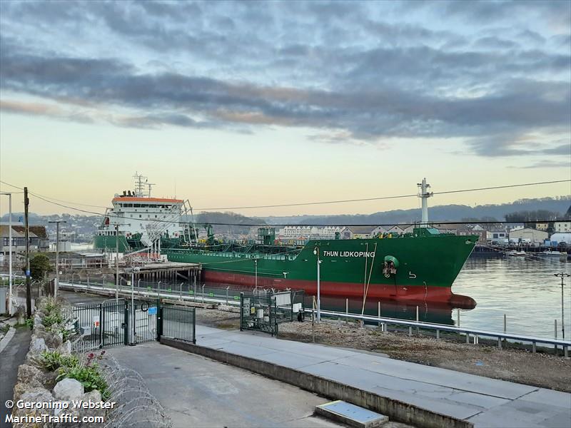 thun lidkoping (Chemical/Oil Products Tanker) - IMO 9828974, MMSI 244046000, Call Sign PBVZ under the flag of Netherlands