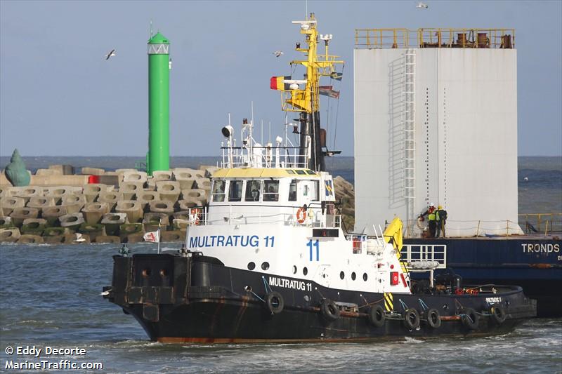 multratug 11 (Tug) - IMO 7232626, MMSI 244230000, Call Sign PFBB under the flag of Netherlands