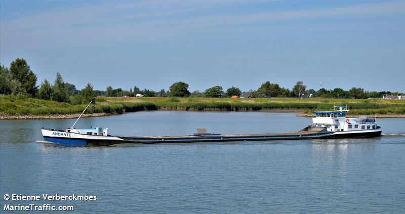 andante (Cargo ship) - IMO , MMSI 244710274, Call Sign PG7930 under the flag of Netherlands