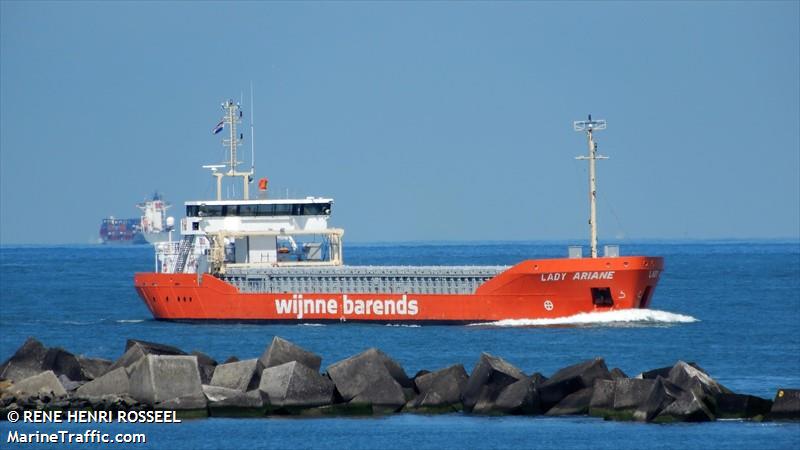 lady ariane (General Cargo Ship) - IMO 9760366, MMSI 244860278, Call Sign PDBH under the flag of Netherlands