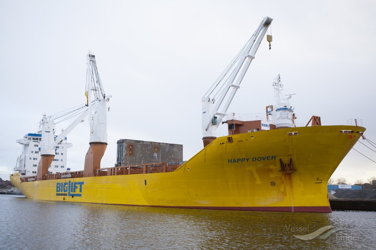 happy dover (General Cargo Ship) - IMO 9551959, MMSI 246660000, Call Sign PBXH under the flag of Netherlands