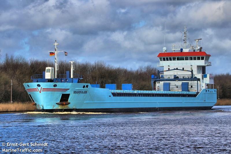 marfaam (General Cargo Ship) - IMO 9526100, MMSI 246843000, Call Sign PCNH under the flag of Netherlands