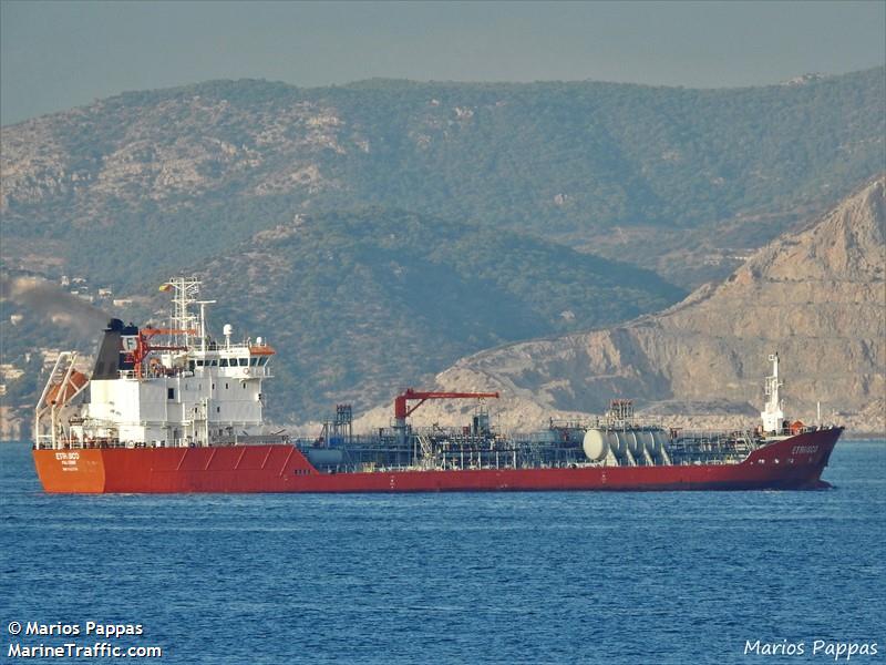 etrusco (Chemical/Oil Products Tanker) - IMO 9327346, MMSI 247163500, Call Sign IBWJ under the flag of Italy