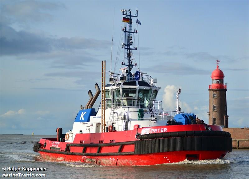 rt peter (Tug) - IMO , MMSI 249490000, Call Sign ORNH under the flag of Malta