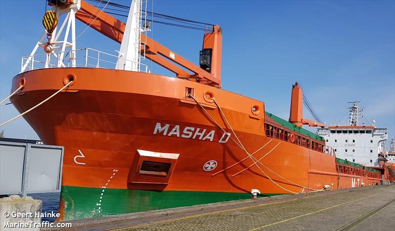 masha d (General Cargo Ship) - IMO 9384174, MMSI 255806161, Call Sign CQAF7 under the flag of Madeira