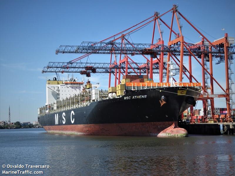 msc athens (Container Ship) - IMO 9618305, MMSI 256858000, Call Sign 9HA4025 under the flag of Malta